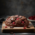 Chocolate raspberry cookie - single