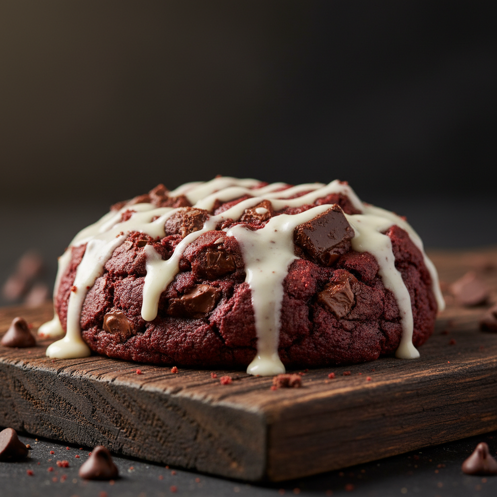 Red velvet cookie - single