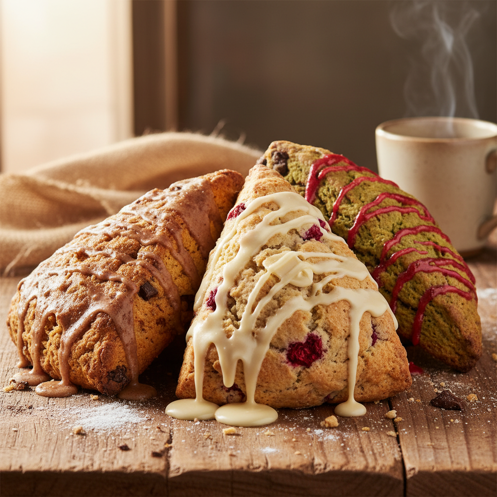 Three Artisan Scones