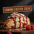 White Chocolate Raspberry Scone - Coming Easter 2026